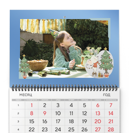 Настольный фотокалендарь (домик) на заказ в Москве - печать настольного календаря с фото