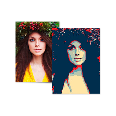 Поп-арт портреты